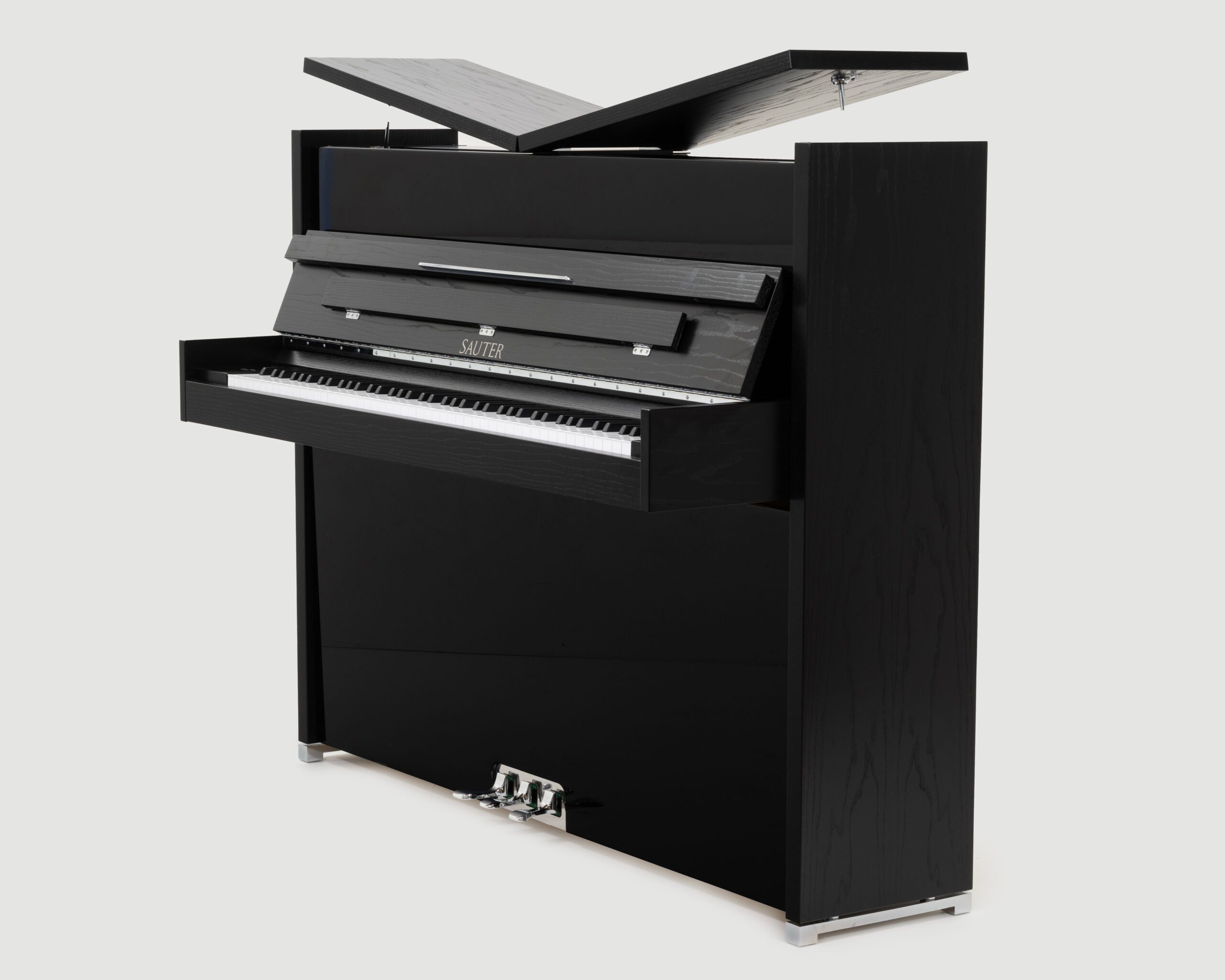 Sauter Concent 116 upright piano in ash black