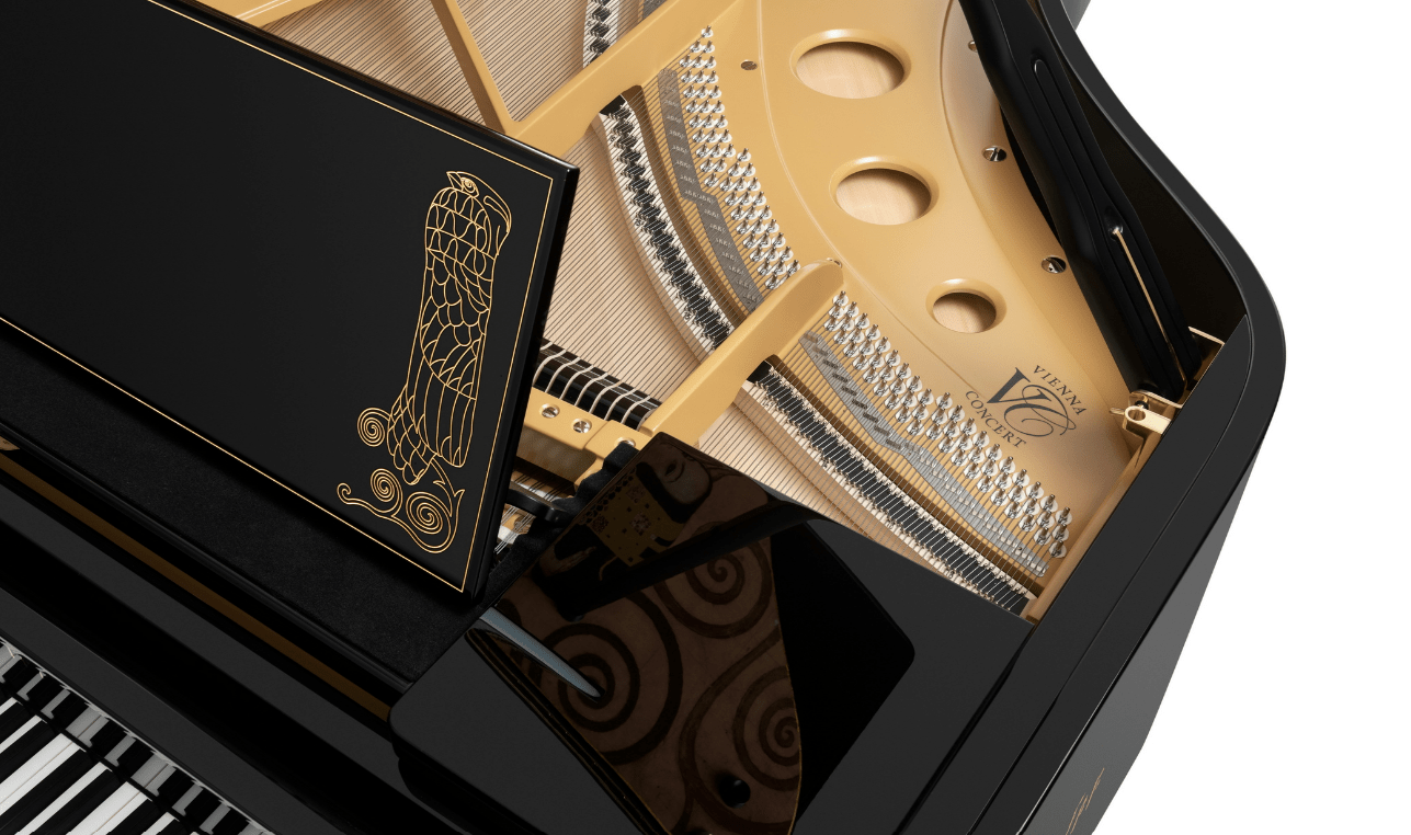 Cast Iron Frame on Bosendorfer Tree of Life Grand Piano