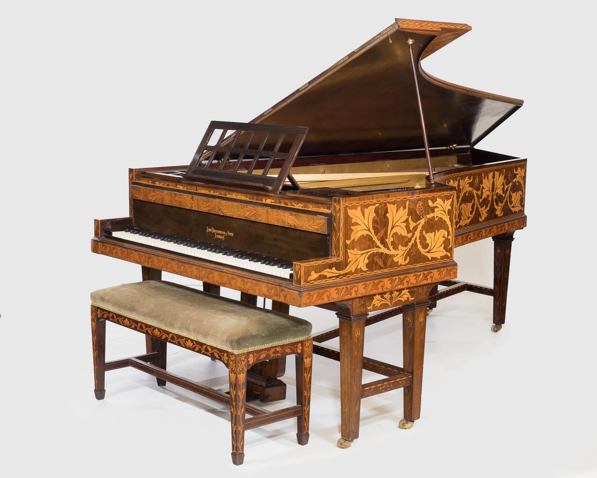 John Broadwood & Sons – William Morris Edition Grand Piano - C1893